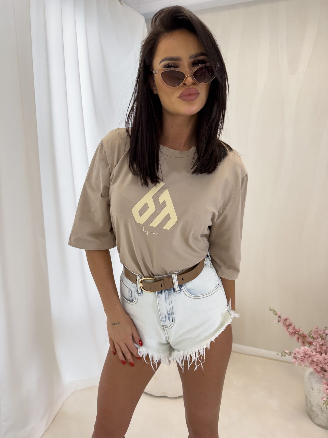 T-shirt PARADISE Beżowy