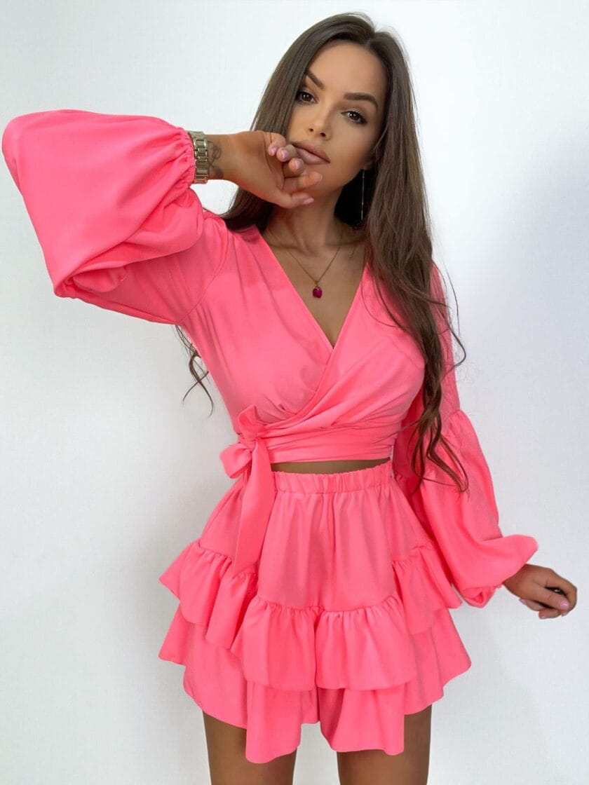 Komplet Malibu Brzoskwinia Neon VASARI