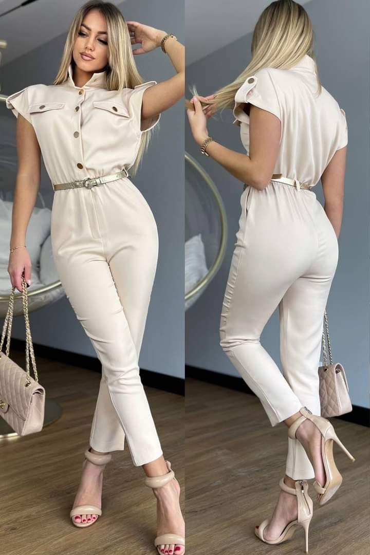 Kombinezon elegancki Beżowy