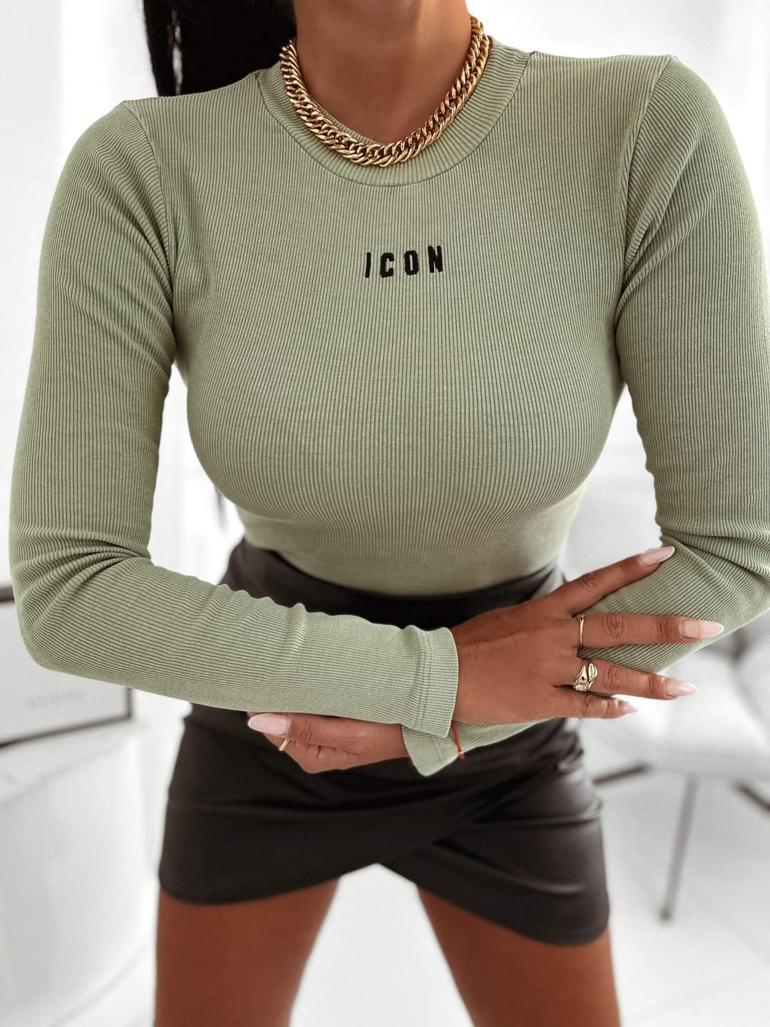 Bluzka DEKATYZOWAN ICON Khaki